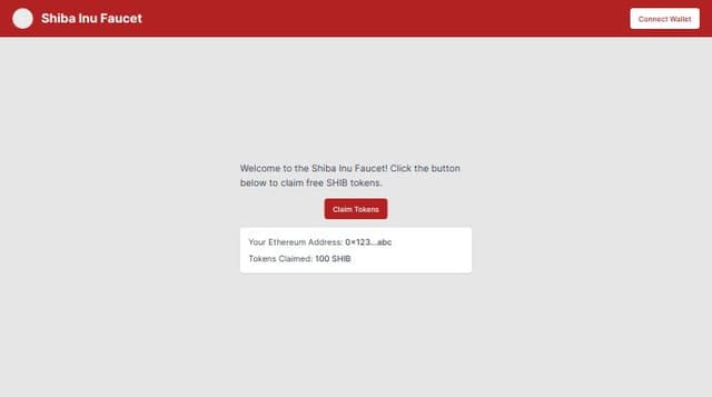 Thumbnail for prompt: Center align the Claim Tokens button.