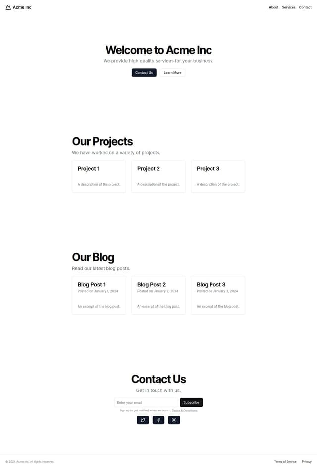 Thumbnail for prompt: portfolio template like jared palmer's website