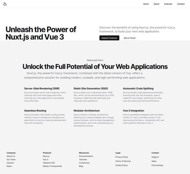Thumbnail for prompt: when click on header the intro page change , how to definepros and temple of nuxt vue3