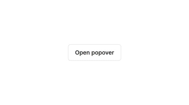 Thumbnail for prompt: show popover using shadcn ui in top 