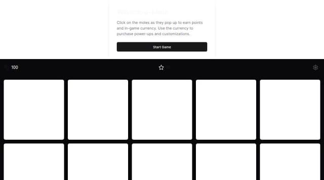 Thumbnail for prompt: the boxes to hit should be fixed and a hammer should be used to click instead of the courser and a haster should appear to click