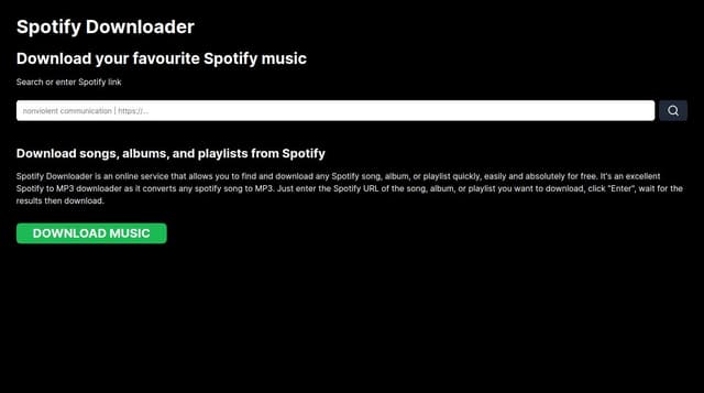 Thumbnail for prompt: tailwind inspired design for spotifyplaylistdownloader.com. A spotify song downloader