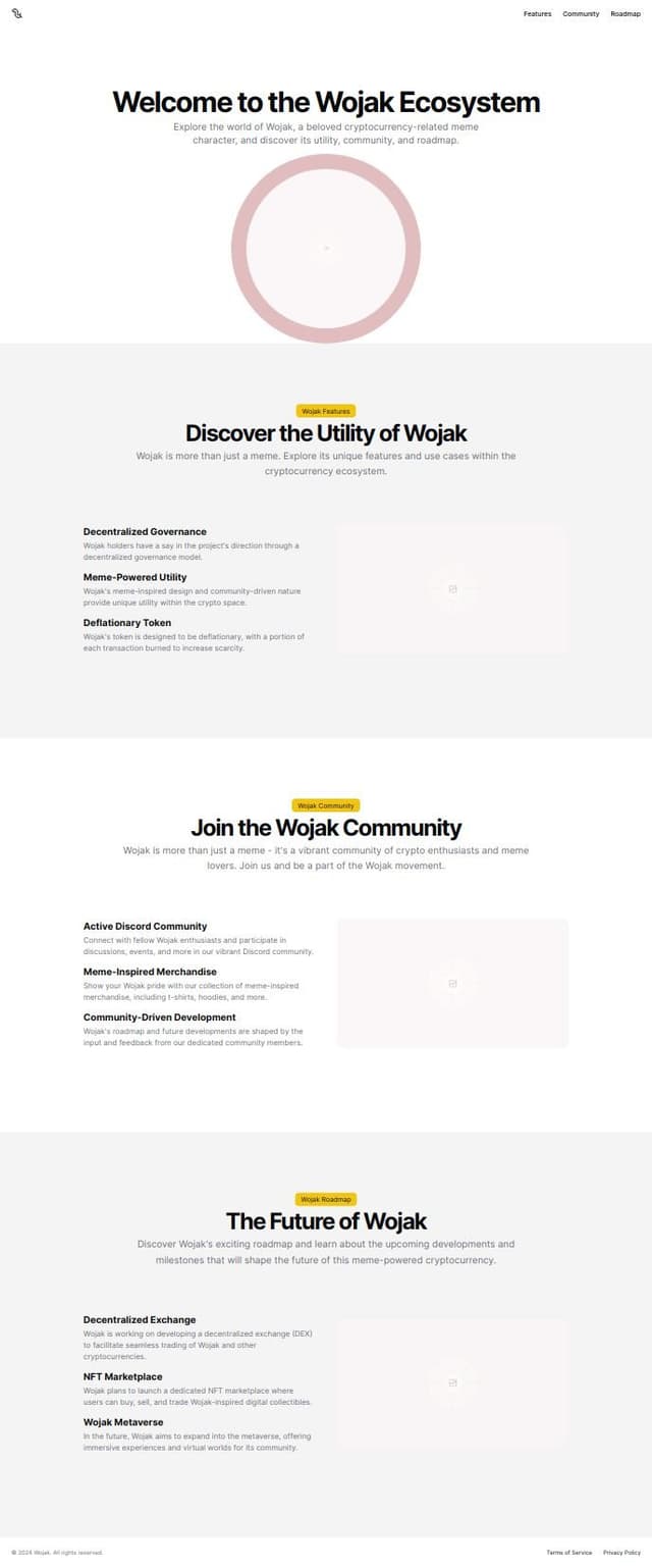 Thumbnail for prompt: Wojak Smart Landing page