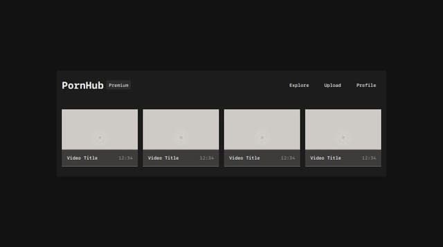 Thumbnail for prompt: pornh-ub interface