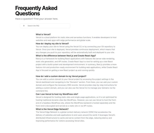 Thumbnail for prompt: make beautiful faq please 
