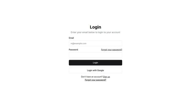 Thumbnail for prompt: design a log inpage with reset fpasword and forgot password and sing up page comes on cilck