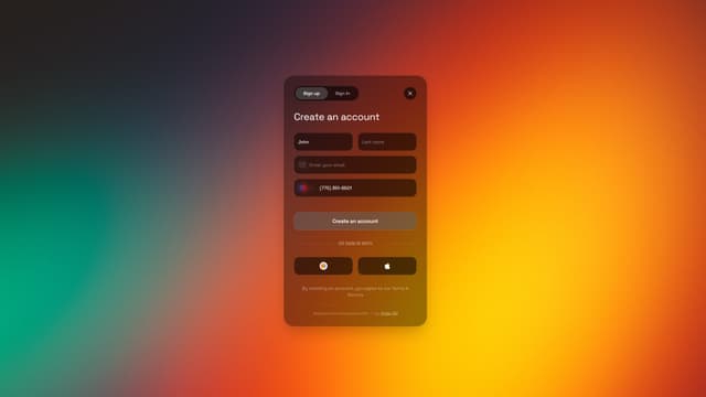 Frosted Glass UI - CRM Dashboard UI Design - Dashboards Templates - v0 ...