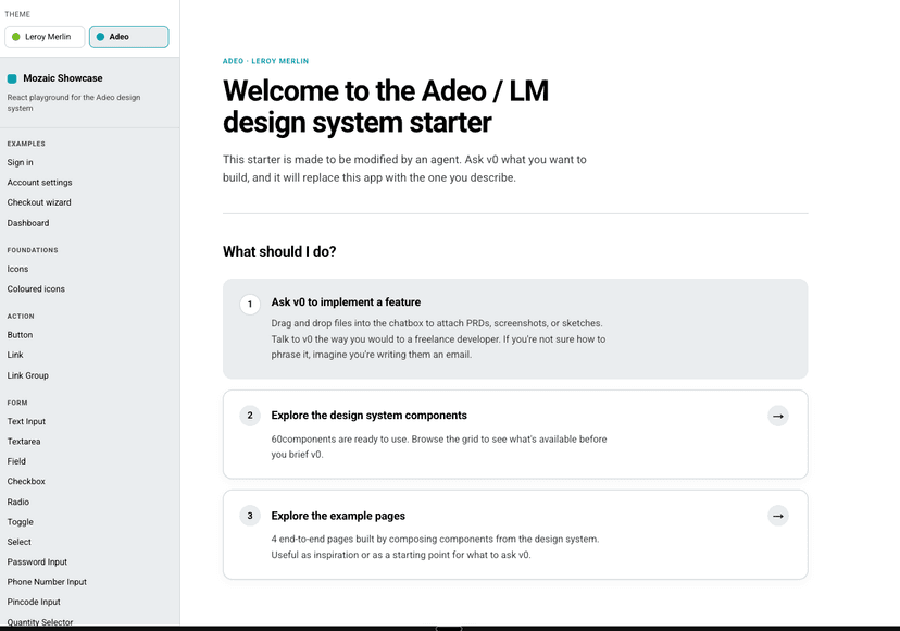 Design System Templates - Editable & AI-Powered | v0 by Vercel
