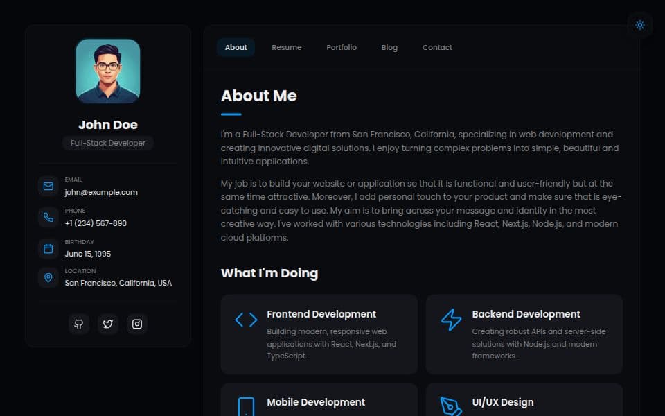 Vibe Coder Template - Blog & Portfolio Templates - v0 by Vercel