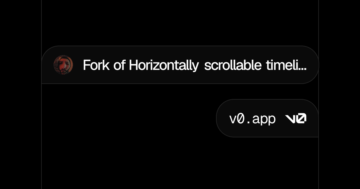 Fork of Horizontally scrollable timeline - v0 by Vercel