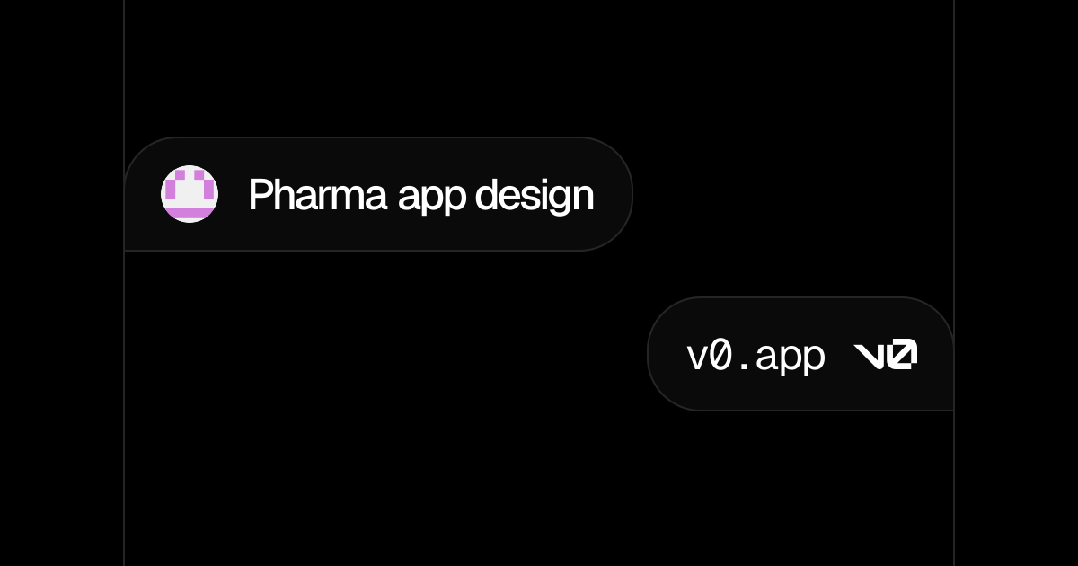 Pharma app design - v0 by Vercel