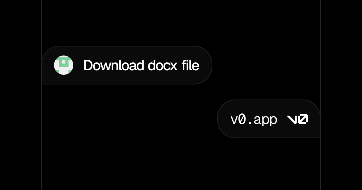 Download docx file - v0 by Vercel