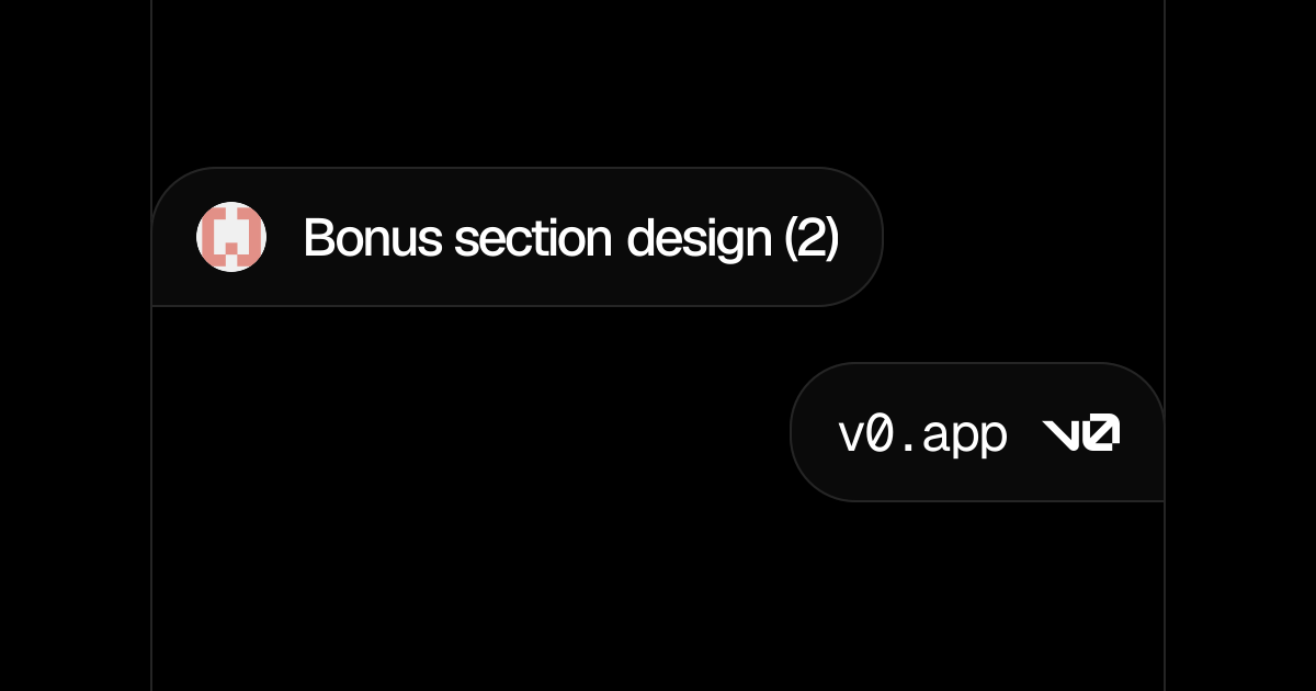 Bonus section design (2) - v0 by Vercel