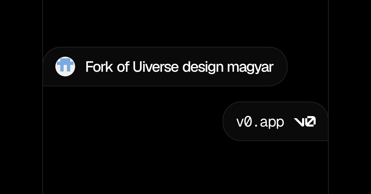 Fork of Uiverse design magyar - v0 by Vercel