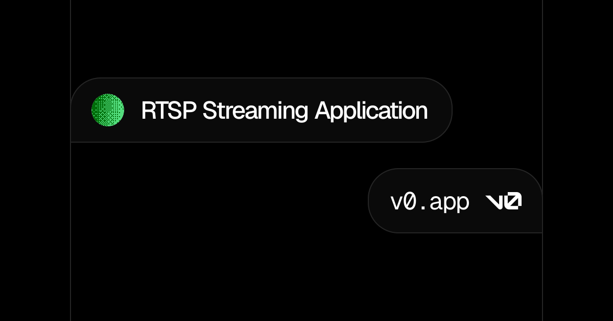 RTSP Streaming Application - v0 by Vercel
