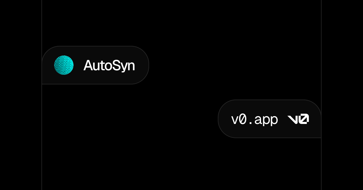 AutoSyn - v0 by Vercel