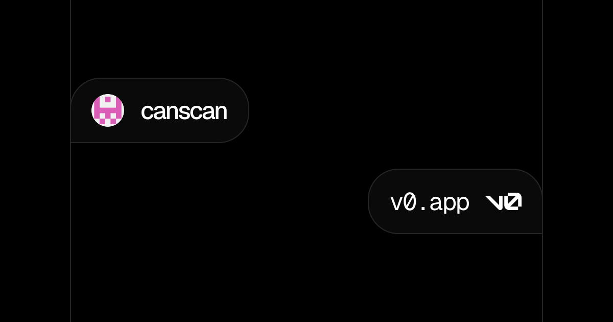canscan - v0 by Vercel
