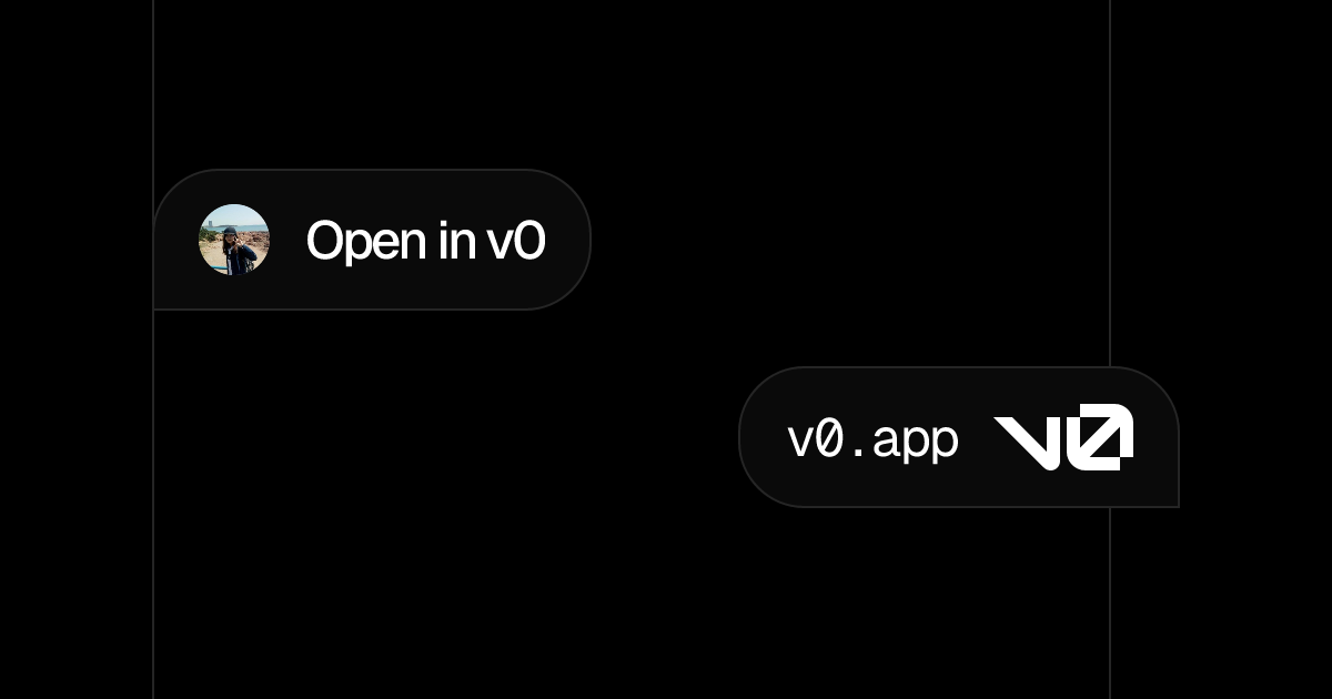 Open in v0 - v0 by Vercel