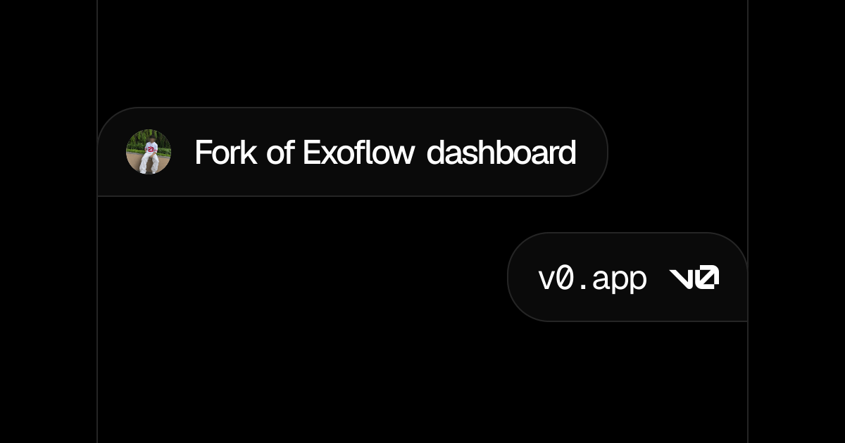 Fork of Exoflow dashboard - v0 by Vercel