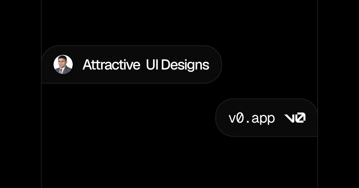 Attractive UI Designs - v0 by Vercel