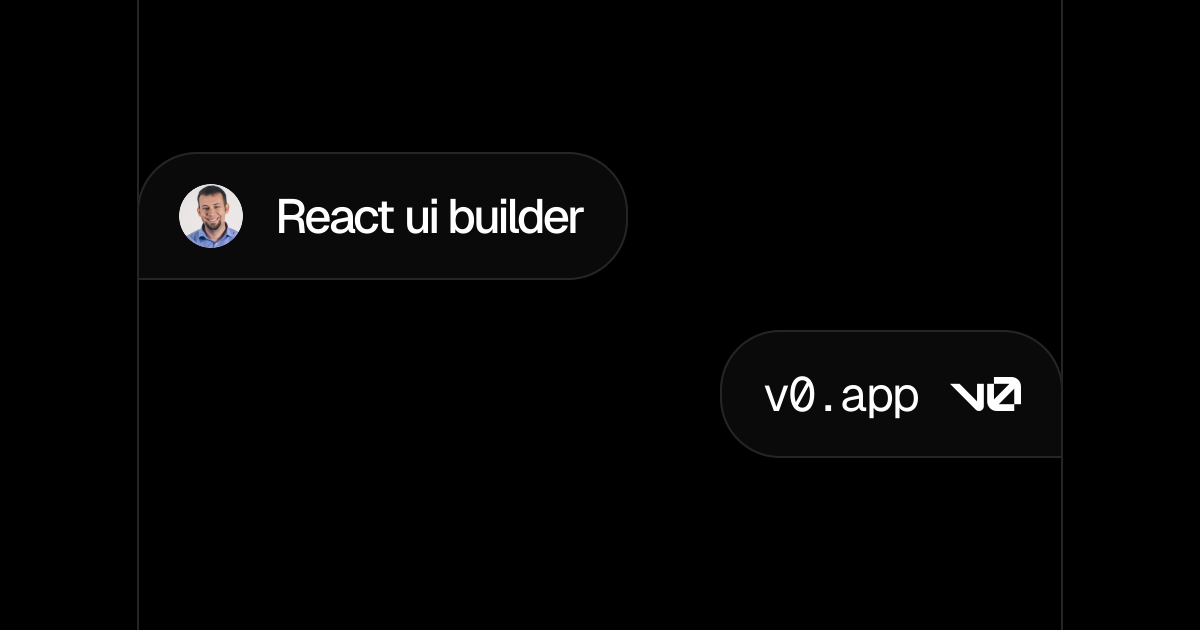 React ui builder - v0 by Vercel