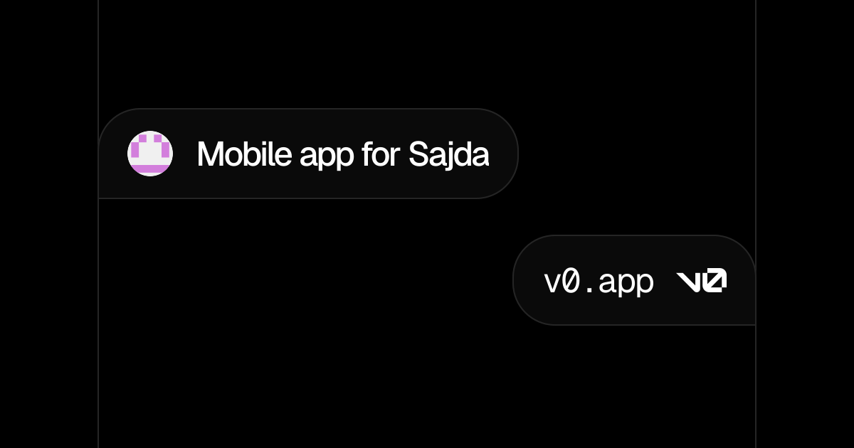 Mobile app for Sajda - v0 by Vercel