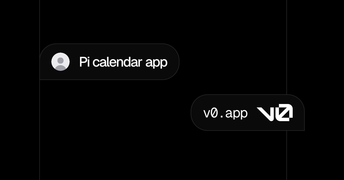 Pi calendar app - v0 by Vercel