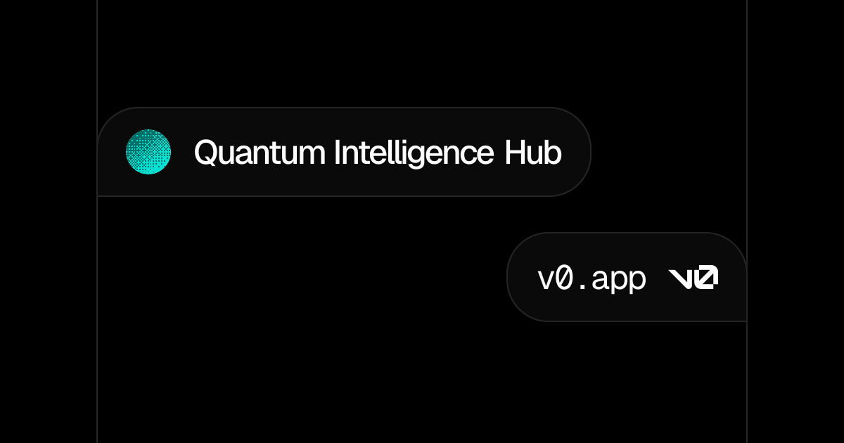 Quantum Intelligence Hub - v0 by Vercel