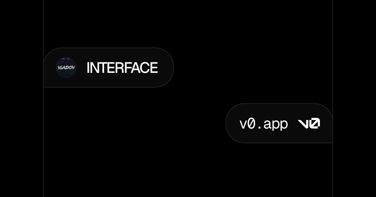 INTERFACE - v0 by Vercel