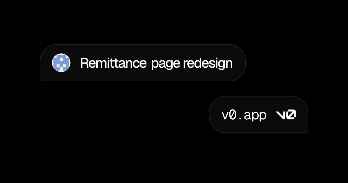 Remittance page redesign - v0 by Vercel