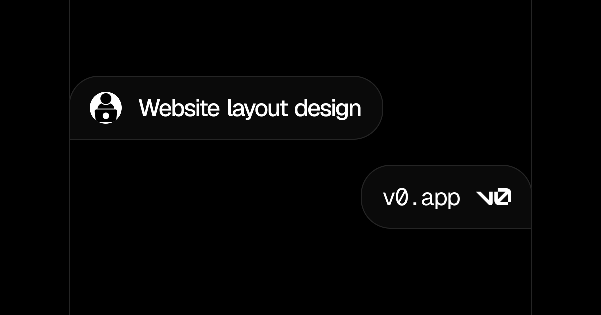 Website layout design - v0 by Vercel