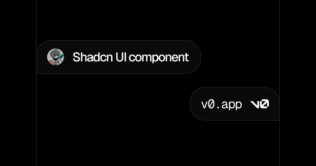 Shadcn UI component - v0 by Vercel