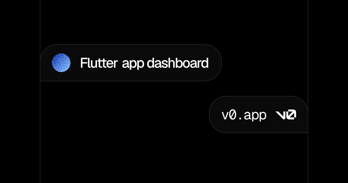 Flutter app dashboard - v0 by Vercel