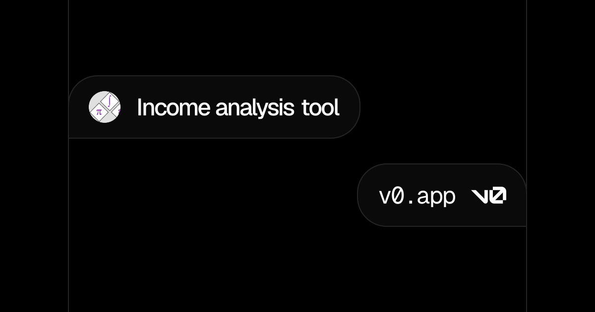 Income analysis tool - v0 by Vercel