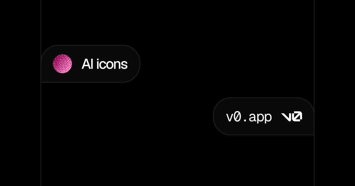 AI icons - v0 by Vercel