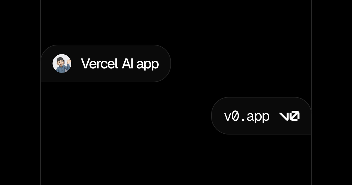 Vercel AI app - v0 by Vercel