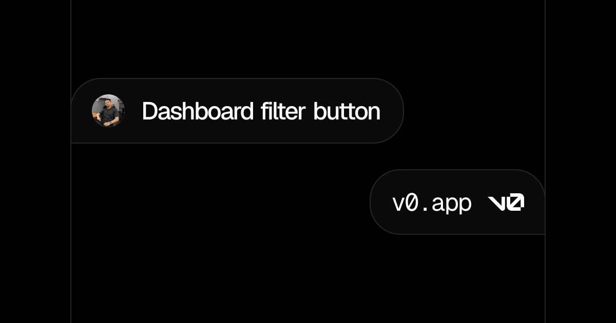 Dashboard filter button - v0 by Vercel