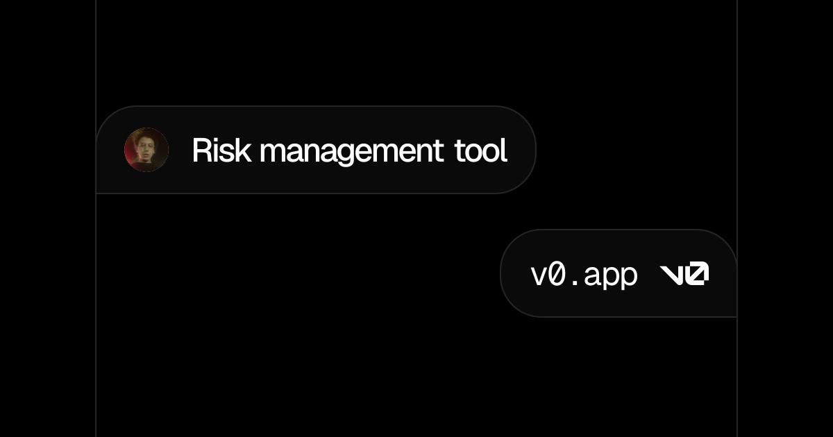 Risk management tool - v0 by Vercel