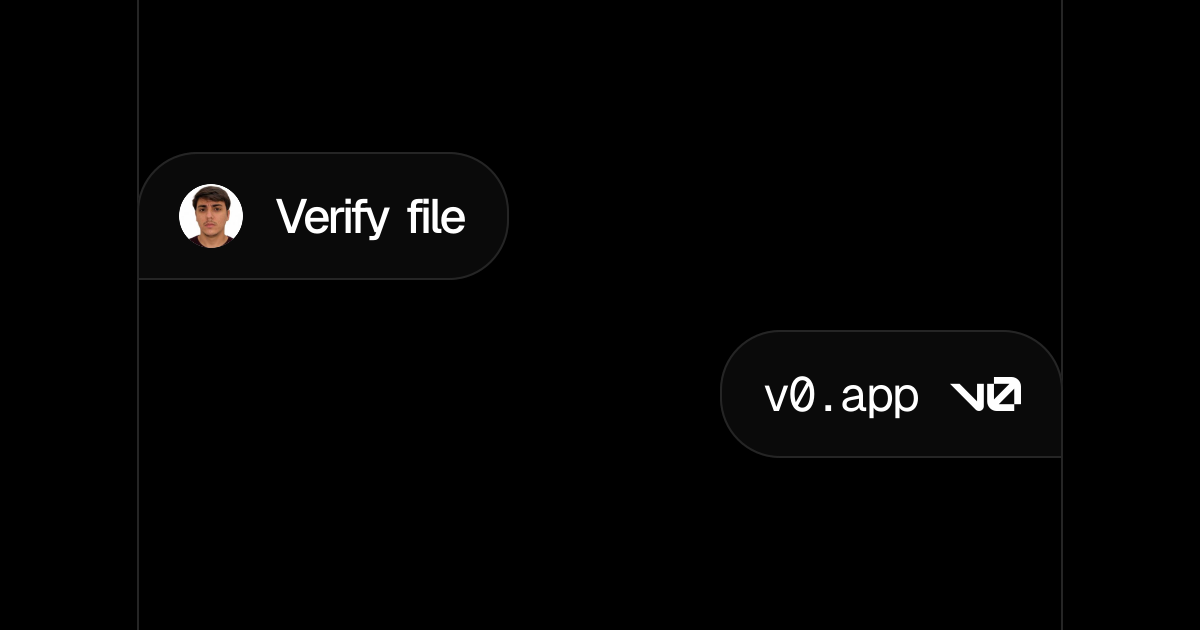 Verify file - v0 by Vercel