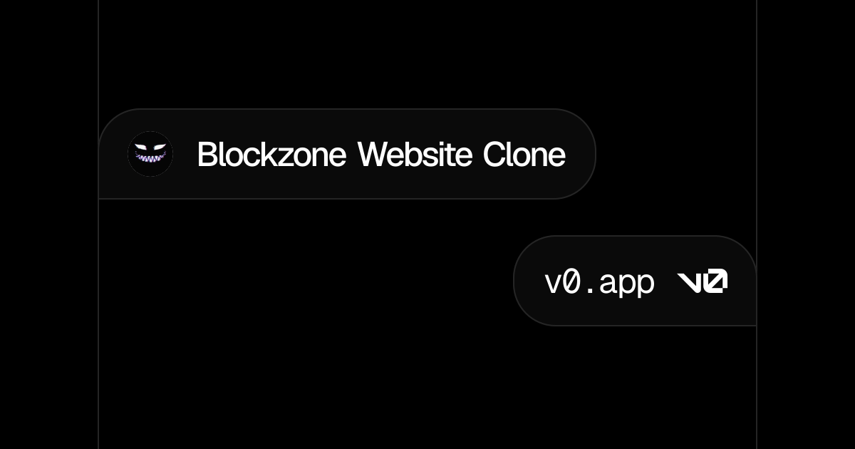 Blockzone Website Clone - v0 by Vercel