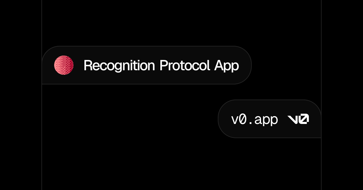 Recognition Protocol App - v0 by Vercel