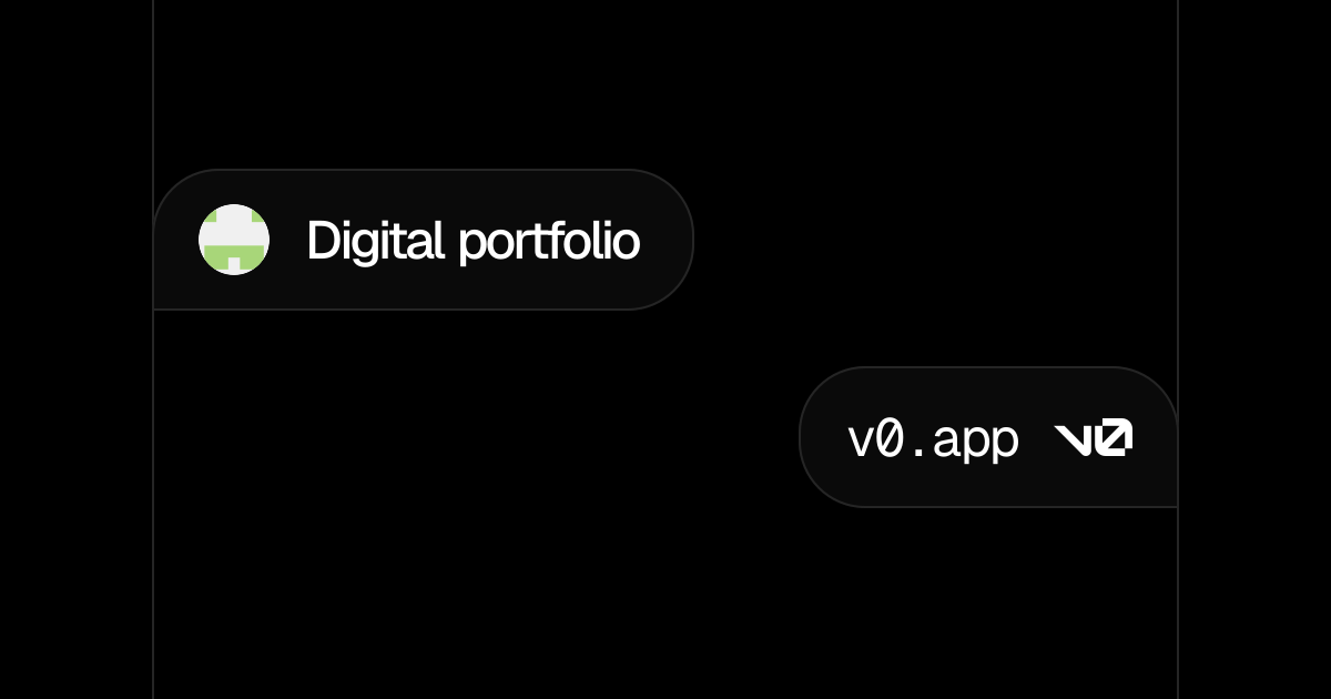Digital portfolio - v0 by Vercel
