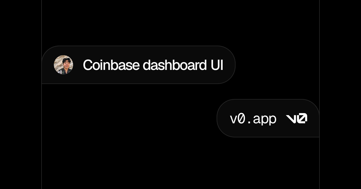 Coinbase dashboard UI - v0 by Vercel