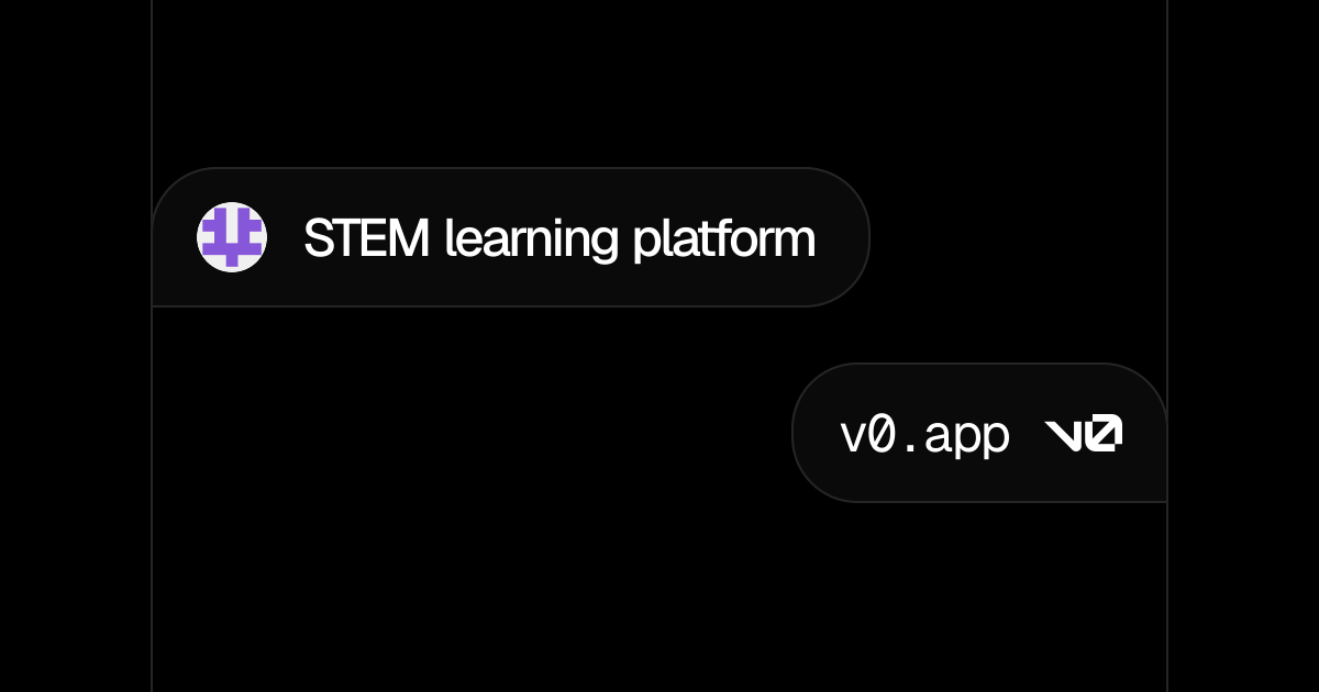STEM learning platform - v0 by Vercel