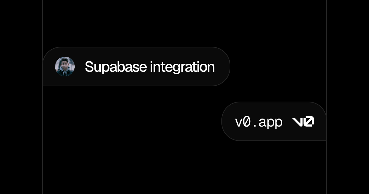 Supabase integration - v0 by Vercel