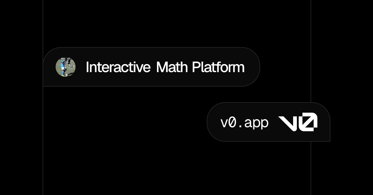 Interactive Math Platform - v0 by Vercel