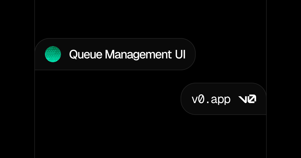 Queue Management UI - v0 by Vercel
