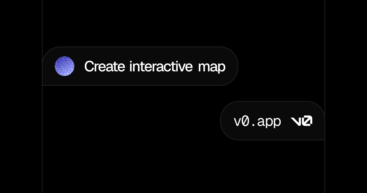Create interactive map - v0 by Vercel
