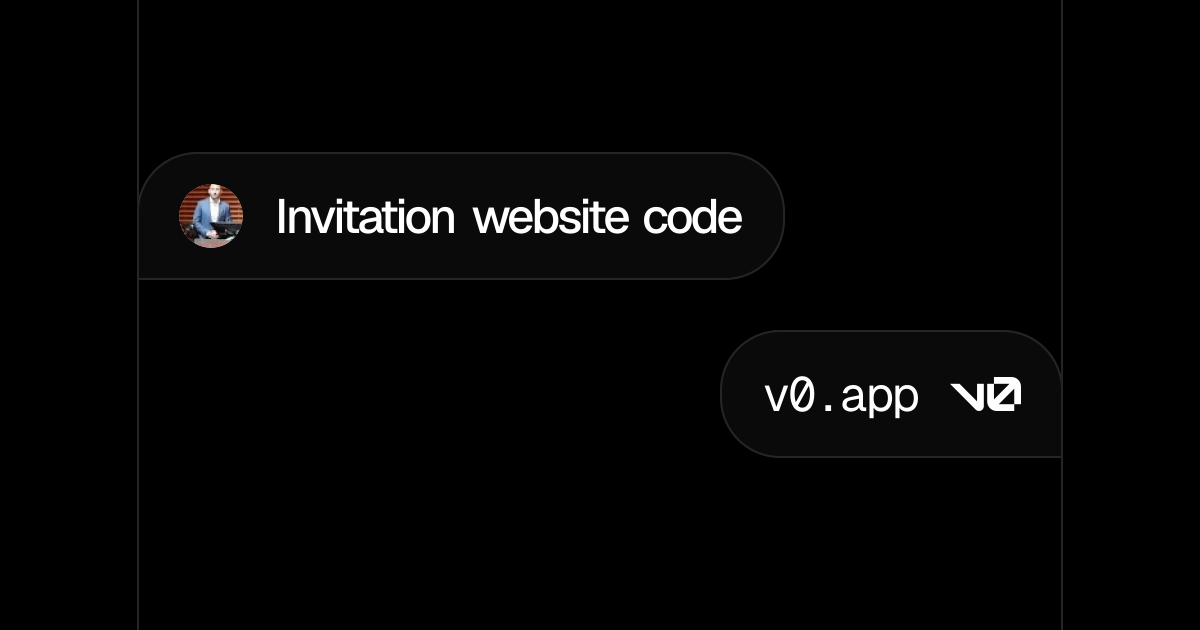 Invitation website code - v0 by Vercel