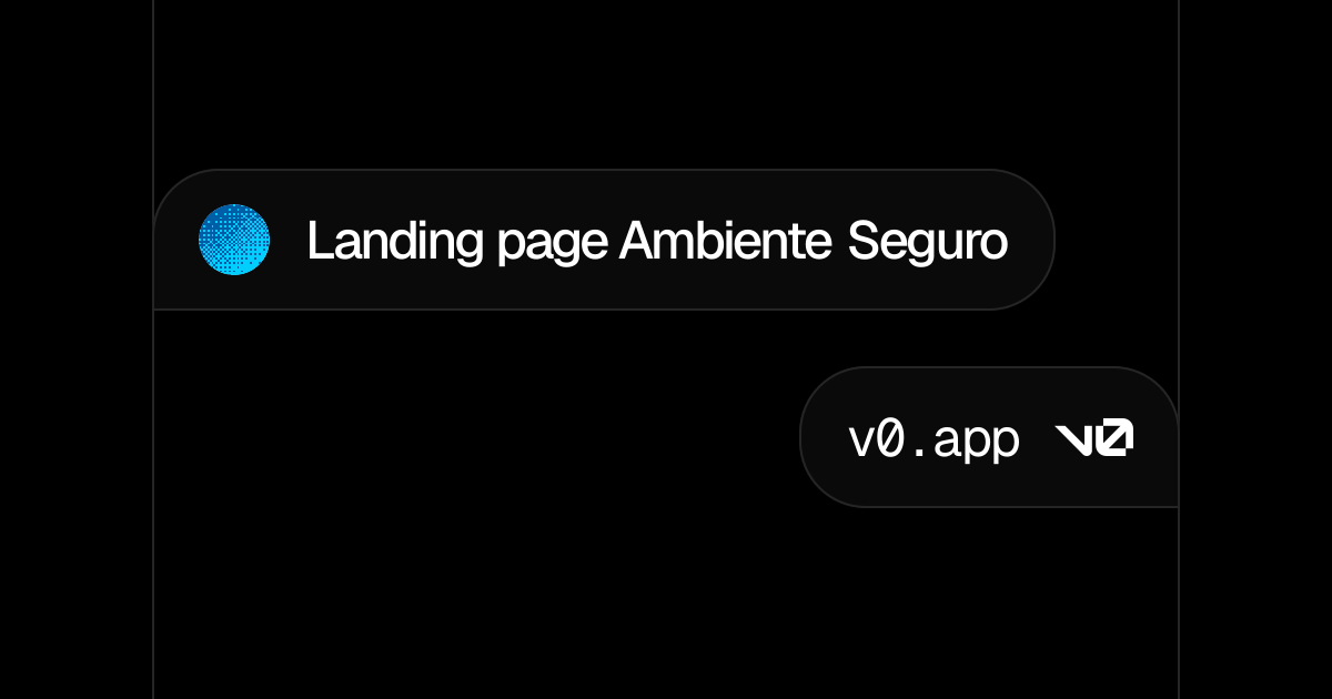 Landing page Ambiente Seguro - v0 by Vercel